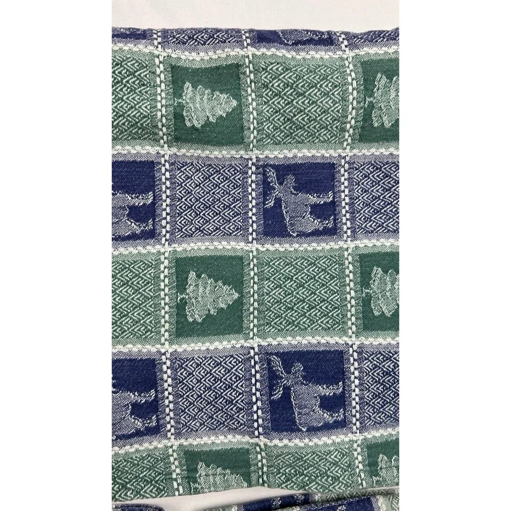 Rustic Moose Pine Tree Tablecloth Napkins Set Lodge Cabin Cotton 52x84